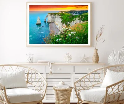 Beautiful Cliffs Aval of Etretat Home Decor Premium Quality Poster Print Choose Your Sizes
