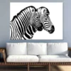 Zebras View B&W Photograph Print 100% Australian Made - Image 2