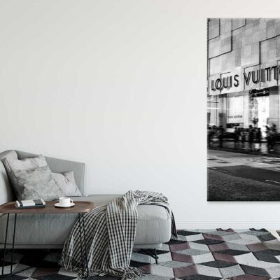 Bella Home Black Shaded Luxury Fashion Store Print Canvas Ready to hang