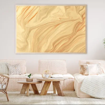 Beige Brown Marble Abstract Design Home Decor Premium Quality Poster Print Choose Your Sizes