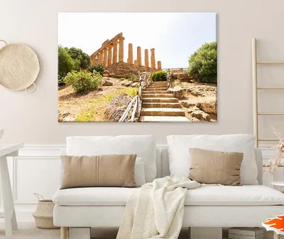 The Temple of Juno In Italy Print 100% Australian Made
