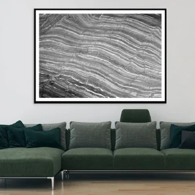 Dark Grey Marble Abstract Design Home Decor Premium Quality Poster Print Choose Your Sizes