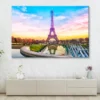 Eiffel Tower At Sunset in Paris Wall Art Decor 100% Australian Made