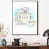 Perfume Bottle & Lily Flowers Home Decor Premium Quality Poster Print Choose Your Sizes