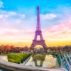 Eiffel Tower At Sunset in Paris Wall Art Decor 100% Australian Made - Image 3