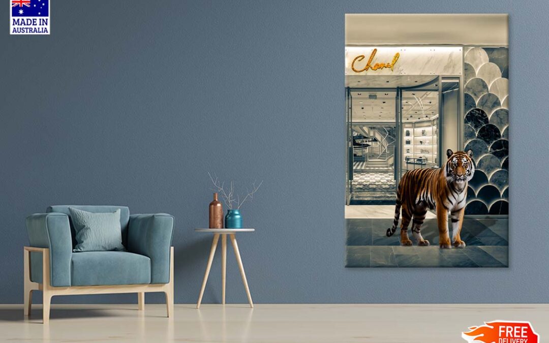 Elegant Fashion Store with Tiger Print 100% Australian Made