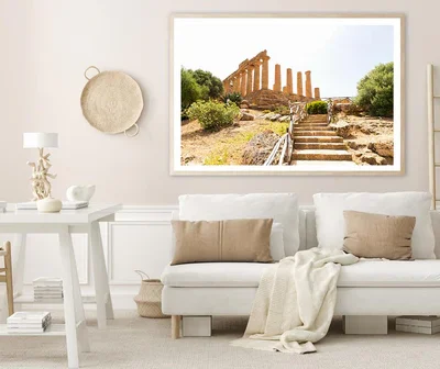 The Temple of Juno In Italy Home Decor Premium Quality Poster Print Choose Your Sizes