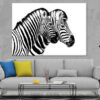 Zebras View B&W Photograph Print 100% Australian Made
