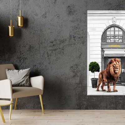 Black And White Fashion Store with Lion Print 100% Australian Made