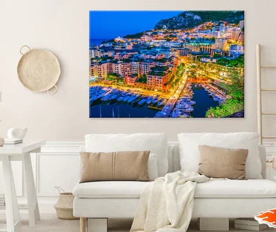 City of Monaco French Riviera Print 100% Australian Made