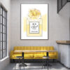 Yellow splash and Perfume Home Decor Premium Quality Poster Print Choose Your Sizes