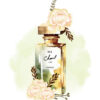 Green Gold Luxury Fashion Bottle with Flowers Design Home Decor Premium Quality Poster Print Choose Your Sizes - Image 4