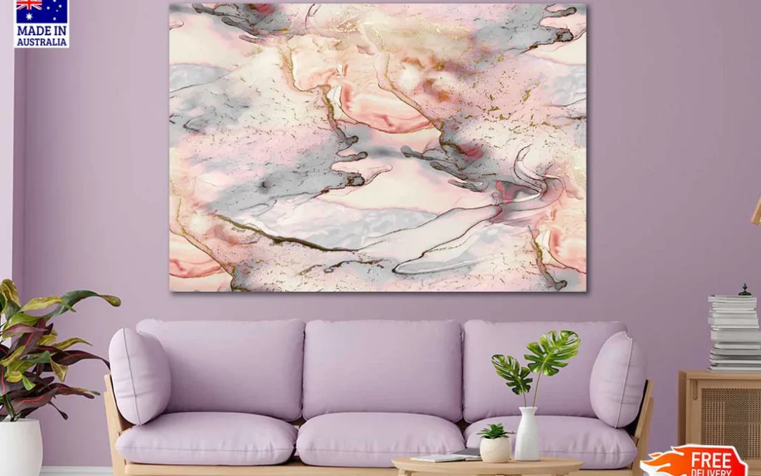 Gold Abstract Background Print 100% Australian Made