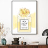 Yellow splash and Perfume Home Decor Premium Quality Poster Print Choose Your Sizes - Image 2