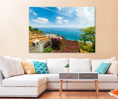 Shore of Positano Amalfi Italy Print 100% Australian Made