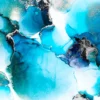 Blue Silver Abstract Background Print 100% Australian Made - Image 3
