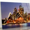 Australia Iconic Sydney City Acrylic Glass Print Tempered Glass Wall Art 100% Made in Australia Ready to Hang