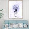 Light purple flowers & Perfume Home Decor Premium Quality Poster Print Choose Your Sizes