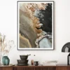 Brown Grey Black Alcohol Abstract Design Home Decor Premium Quality Poster Print Choose Your Sizes