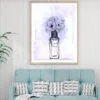 Light purple flowers & Perfume Print 100% Australian Made