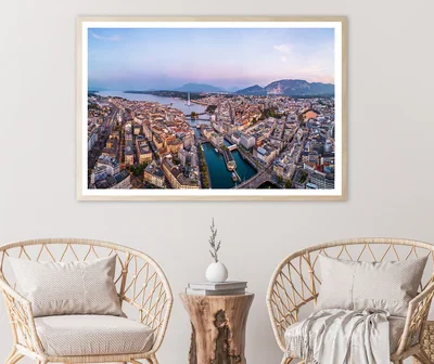 Buildings Of Geneva Switzerland Home Decor Premium Quality Poster Print Choose Your Sizes