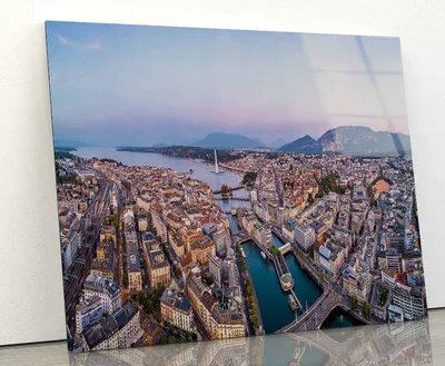 Buildings Of Geneva Switzerland Acrylic Glass Print Tempered Glass Wall Art 100% Made in Australia Ready to Hang