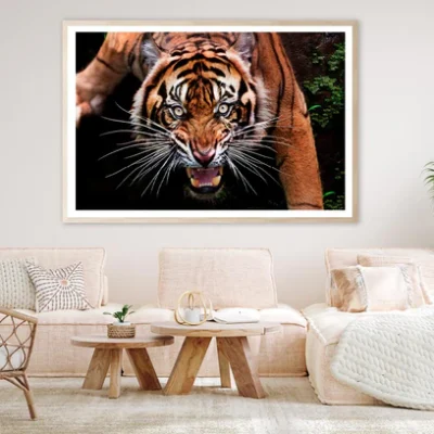 Wild Tiger Face Closeup Home Decor Premium Quality Poster Print Choose Your Sizes