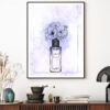 Light purple flowers & Perfume Home Decor Premium Quality Poster Print Choose Your Sizes - Image 2