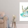 Perfume With White Flowers Print 100% Australian Made - Image 2