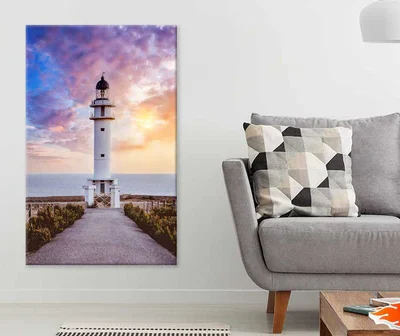 Road Leading To Lighthouse sunset Print 100% Australian Made