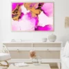 Black Pink & Gold Splash Abstract Design Home Decor Premium Quality Poster Print Choose Your Sizes