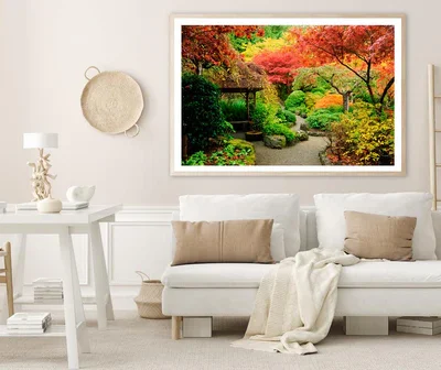 Autumnal Japanese Garden in Victoria Home Decor Premium Quality Poster Print Choose Your Sizes