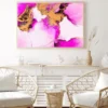 Black Pink & Gold Splash Abstract Design Home Decor Premium Quality Poster Print Choose Your Sizes - Image 2