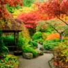 Autumnal Japanese Garden in Victoria Home Decor Premium Quality Poster Print Choose Your Sizes - Image 4