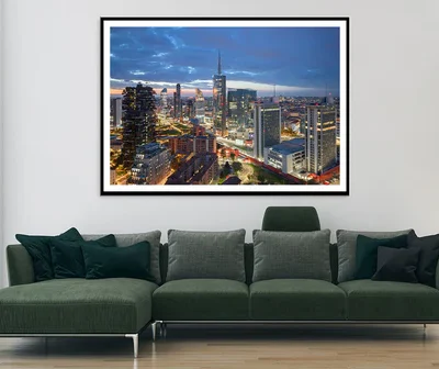 Skyline Of Milano Porta Nuova Home Decor Premium Quality Poster Print Choose Your Sizes