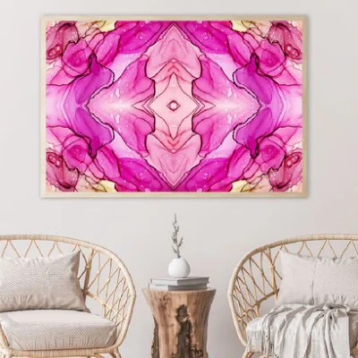 Pink Spanish Marble Abstract Design Home Decor Premium Quality Poster Print Choose Your Sizes