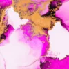 Black Pink & Gold Splash Abstract Design Home Decor Premium Quality Poster Print Choose Your Sizes - Image 3