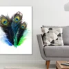 Peacock Feathers Painting Print 100% Australian Made