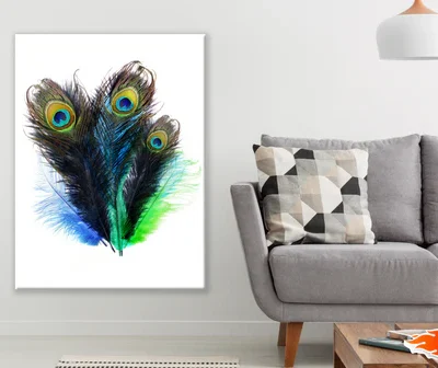 Peacock Feathers Painting Print 100% Australian Made