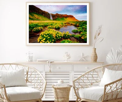Blooming Green Field in Sunlight Home Decor Premium Quality Poster Print Choose Your Sizes