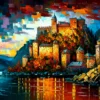 Illustration Of Mediterranean City Print 100% Australian Made - Image 3