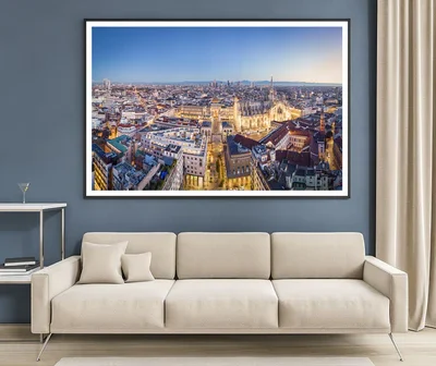 Duomo Di Milano With Evening Sky Home Decor Premium Quality Poster Print Choose Your Sizes