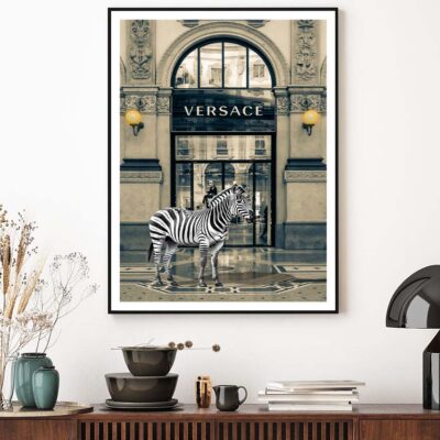 Luxury Fashion Store with Zebra Design Home Decor Premium Quality Poster Print Choose Your Sizes
