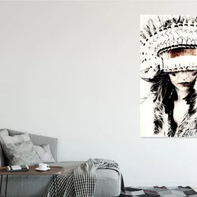 Headdress popular lady Print 100% Australian Made