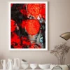Red Black Blot Paint Abstract Design Home Decor Premium Quality Poster Print Choose Your Sizes - Image 2
