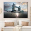 Tower Bridge During Evening, London, UK Wall Art Decor 100% Australian Made