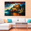 Illustration Of Mediterranean City Print 100% Australian Made