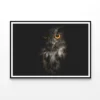 Eurasian Eagle - Owl with Black Home Decor Premium Quality Poster Print Choose Your Sizes - Image 3