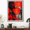 Red Black Blot Paint Abstract Design Home Decor Premium Quality Poster Print Choose Your Sizes