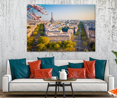 View on Paris at evening France Print 100% Australian Made